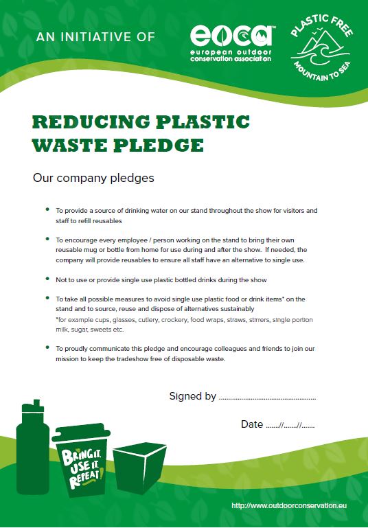 Reducing Plastic Waste Pledge